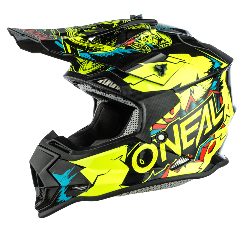 O'Neal 2SRS Villain Neon Yellow Size Youth Youth Medium 51cm 52cm Off Road Helmet