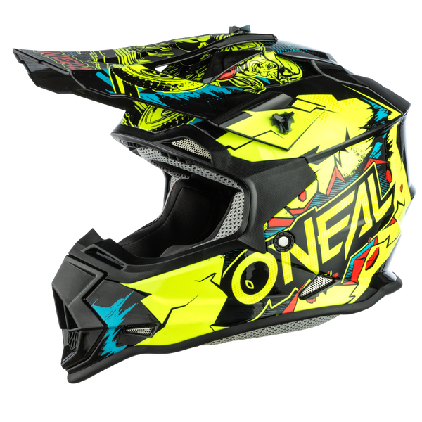 O'Neal 2SRS Villain Neon Yellow Size Youth Youth Small 49cm 50cm Off Road Helmet
