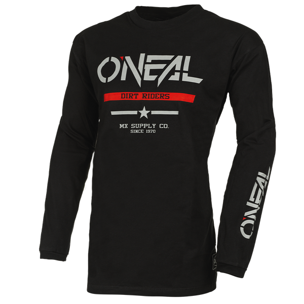 Oneal Element Cotton Squadron V.22 Black Gray Off Road Jersey Size Youth Small