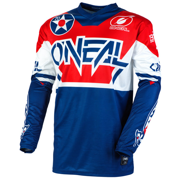 Oneal 2021 Element Warhawk Jersey Blue Red Adult Size S Small