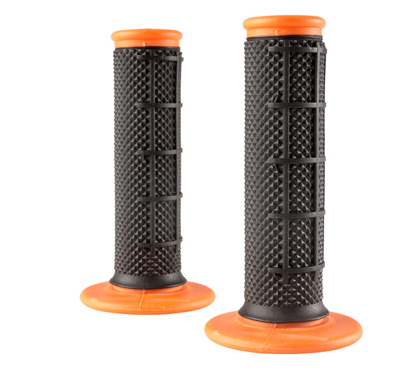 Oneal DUAL COMP HALF WAFFLE Black Orange Grips