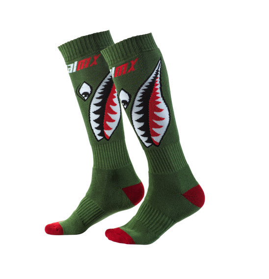 Oneal PRO MX BOMBER Green One Size Youth Socks
