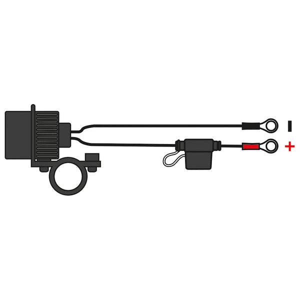 OXFORD USB DUAL SOCKET - H/BAR MOUNT