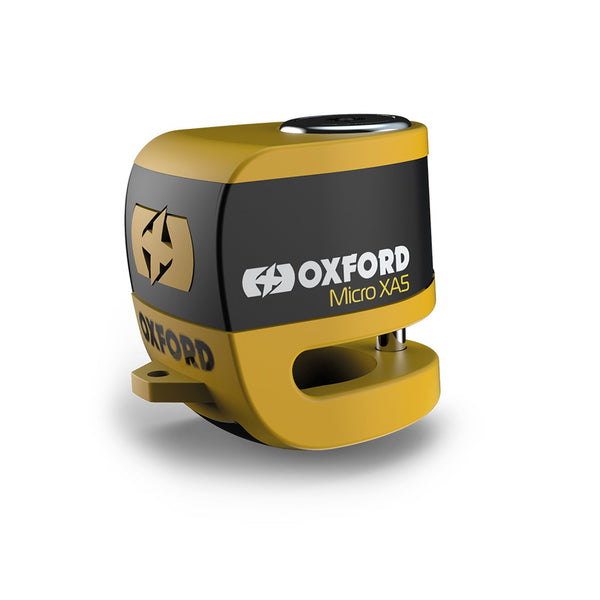 OXFORD MICRO XA5 SCOOTER ALARM DISC LOCK BLK/ YEL