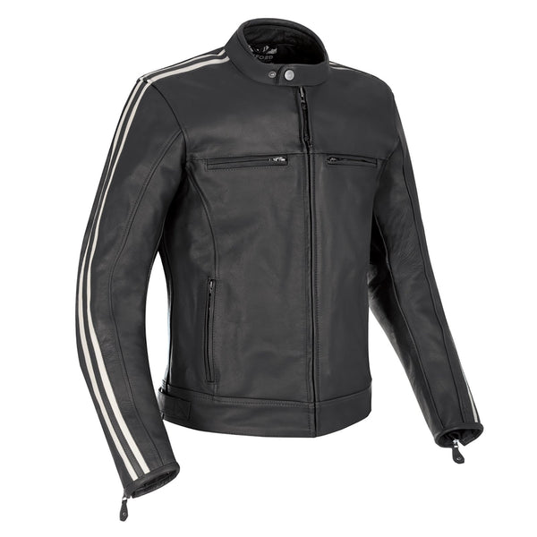 Oxford OXFORD BLADON LEATHER JACKET BLACK Small