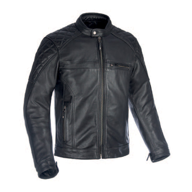 Oxford Route 73 2.0 Leather Jacket - Black Size Small