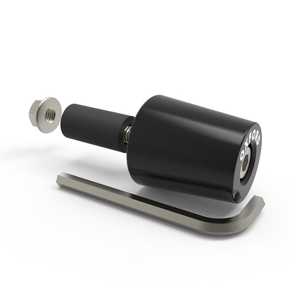 OXFORD HANDLEBAR END WEIGHTS BLK ANODISED 67g PR