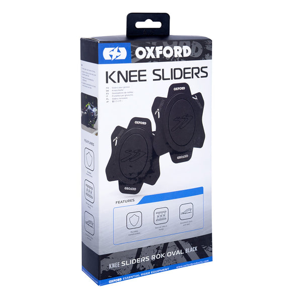 OXFORD ROK OVAL KNEE SLIDERS BLK PR