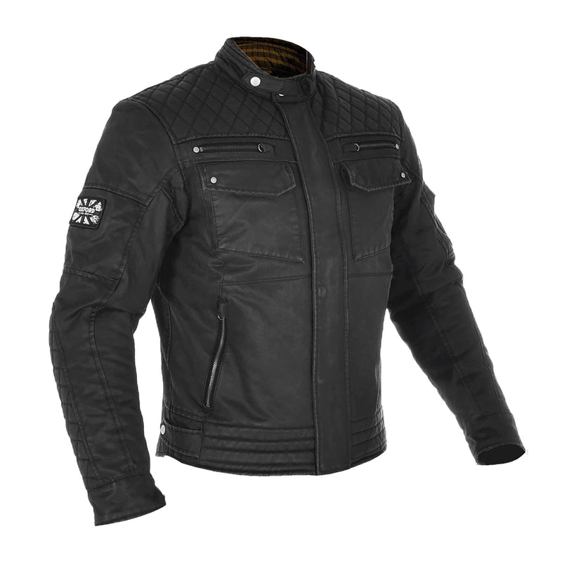 Oxford Hardy Wax Jacket - Black Size 4XL