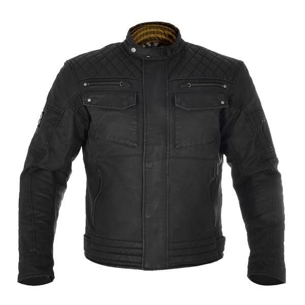 Oxford Hardy Wax Jacket - Black Size Medium