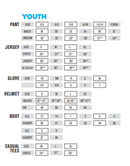 Oneal Element Classic Black Off Road Pants Size Youth (4/5T) 20"