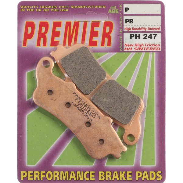 PREMIER BRAKE PADS HI-PERF SINT VFR/CBR-XX Linked Fnt/Rr