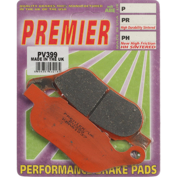 PREMIER BRAKE PADS SEMI SINTERED STREET