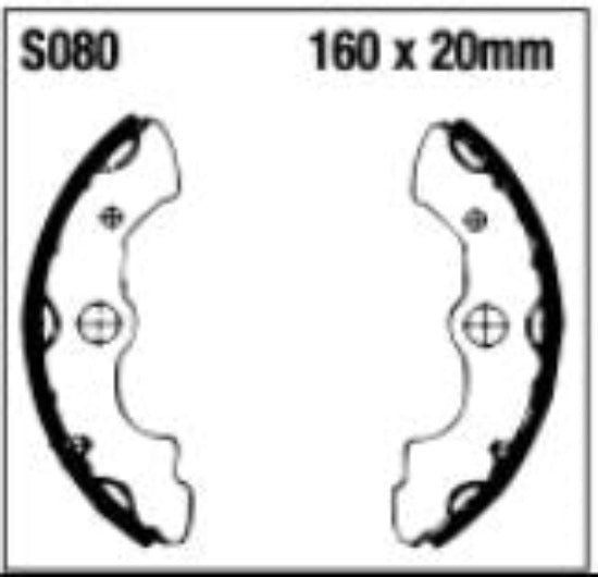 PREMIER BRAKE SHOES (S080)