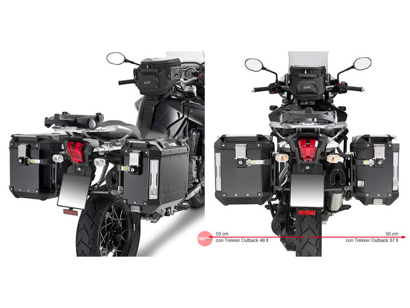 Givi Side Rack Cam-side (obk) Triumph Tiger Explorer 1200 '12- PL6408CAM