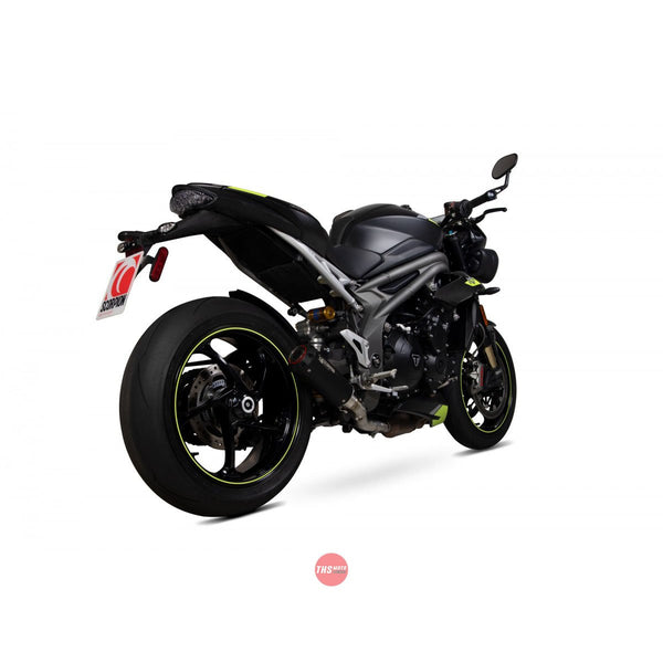 Triumph Speed Triple 1050 S & RS 2018-2020 Exhaust Slip On Red Power Black
