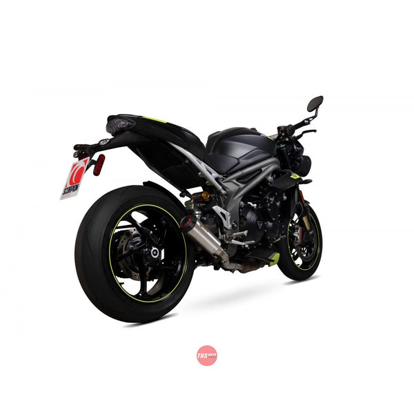 Triumph Speed Triple 1050 S & RS 2018-2020 Exhaust Slip On Red Power Stainless