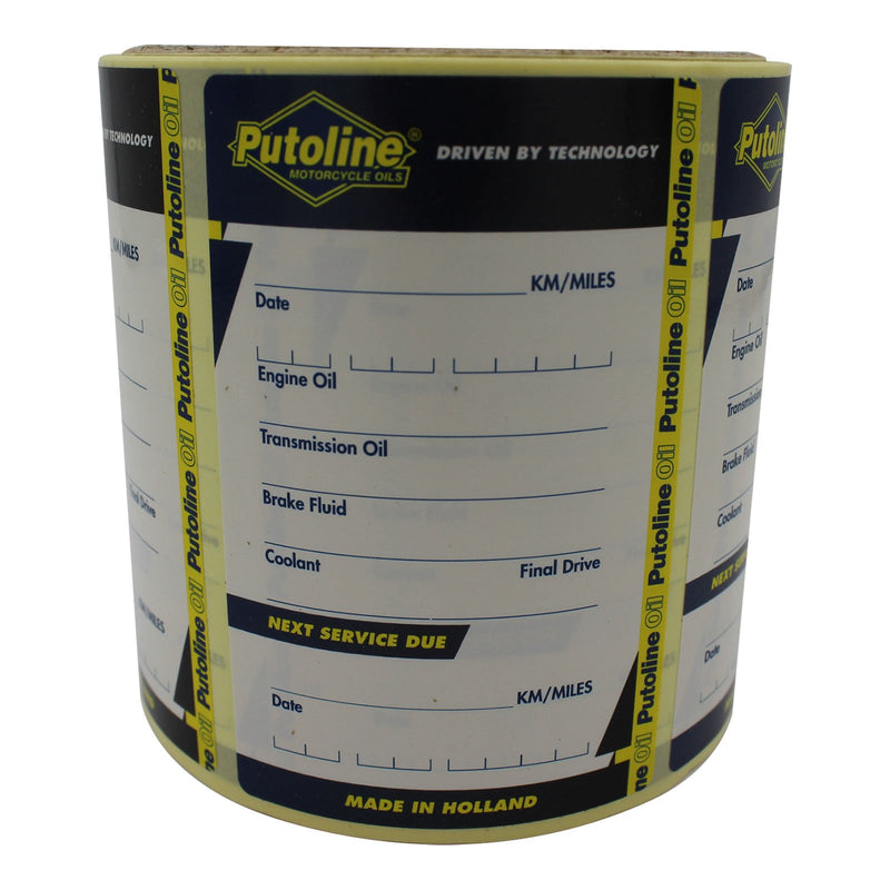 PUTOLINE SERVICE REMINDER LABEL /STICKER ROLL 100pcs (80277)