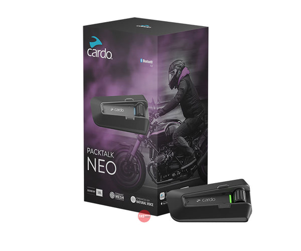 Cardo Packtalk NEO Single Bluetooth Mesh Helmet Intercom System