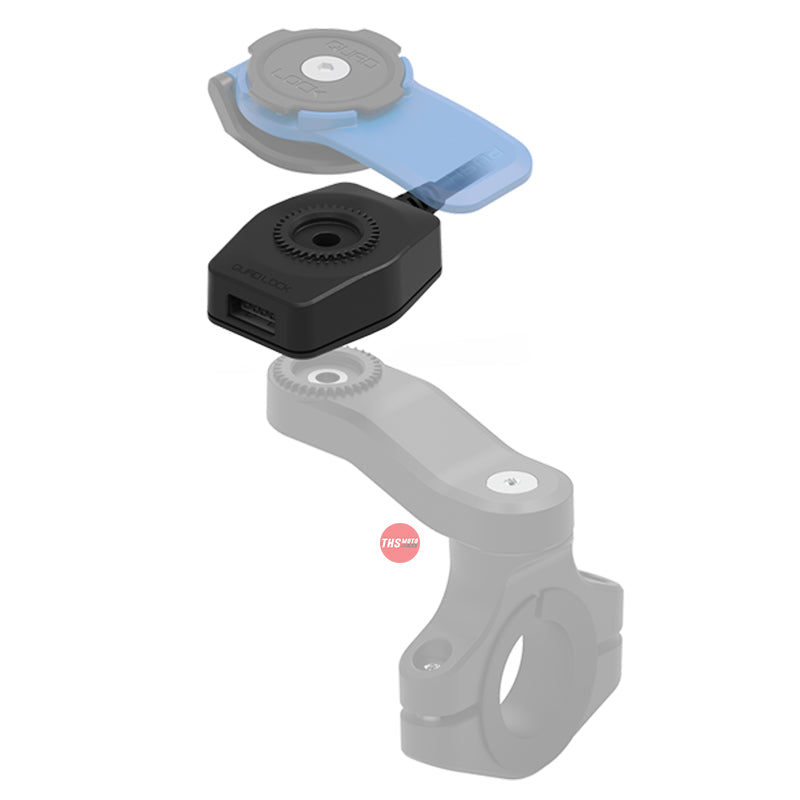 Quad Lock Motorcycle USB Phone Charger Accessory Mount