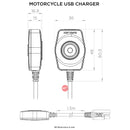 Quad Lock Motorcycle USB Phone Charger Accessory Mount