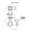 Quad Lock Motorcycle Moto Handlebar Phone Accessory Mount