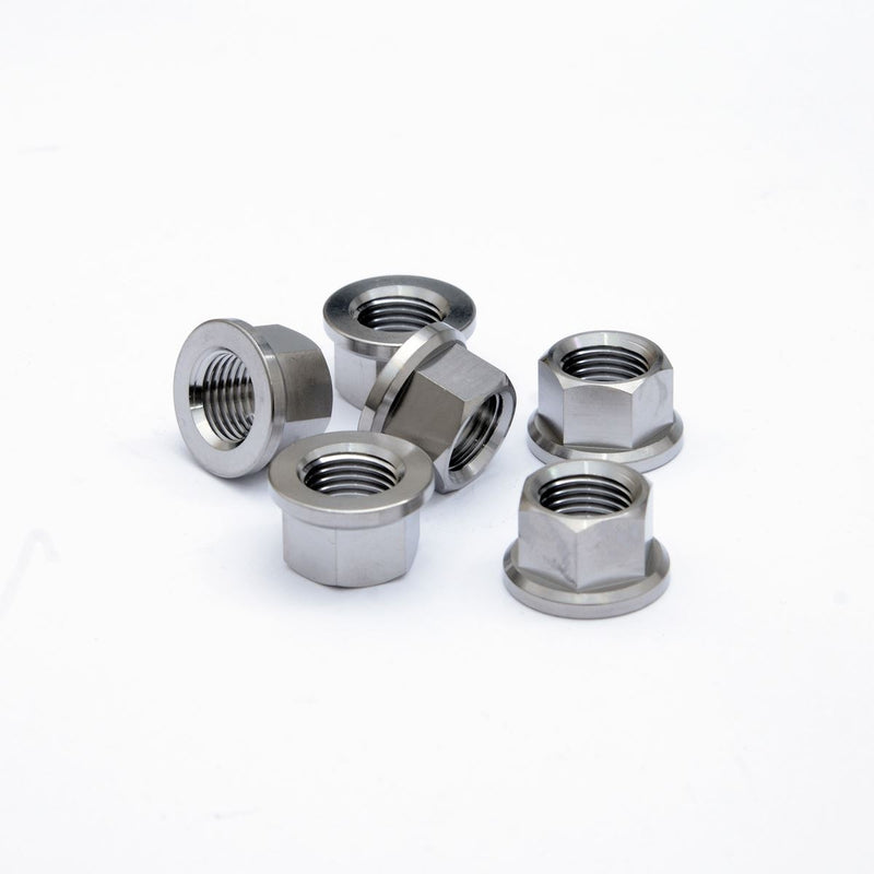 R&G Titanium Sprocket Nut PVD Black M10X1.25 - 6 pack