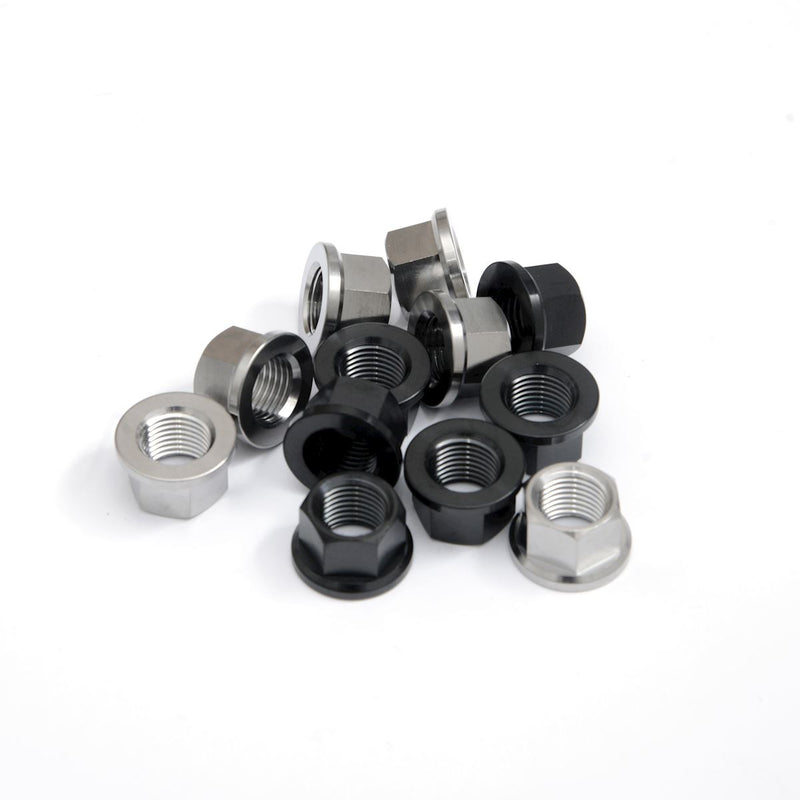 R&G Titanium Sprocket Nut PVD Black M10X1.25 - 6 pack