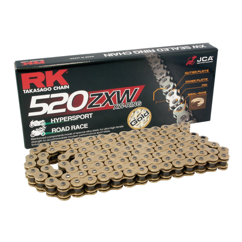 RK 520ZXW XW-Ring Chain - Gold Size 100 Links