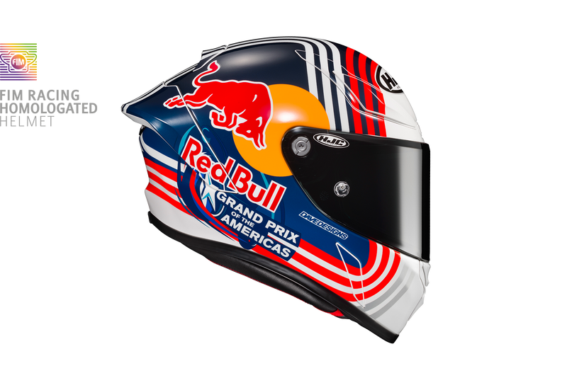 HJC RPHA 1 Red Bull Austin Gp MC21 Motorcycle Helmet Size Medium 58cm