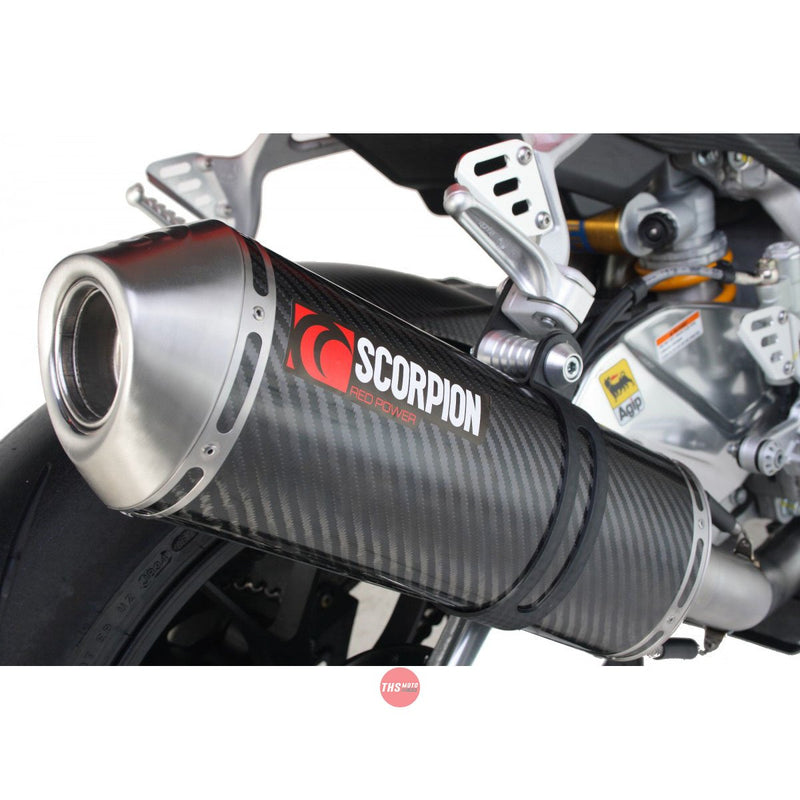 Aprilia RSV 4 2009-2014 Exhaust Slip On Factory Oval Carbon Fibre