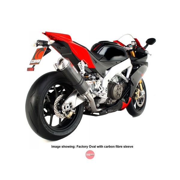 Aprilia RSV 4 2009-2014 Exhaust Slip On Factory Oval Polished Stainless