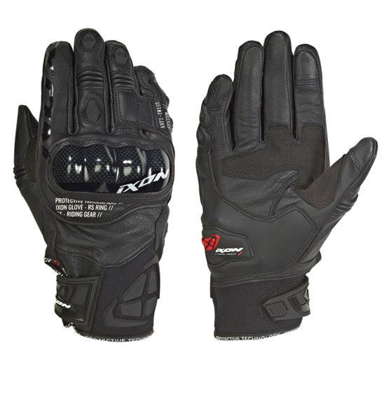 Ixon RS RING Black Road Gloves Size Medium
