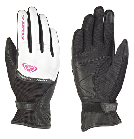 Ixon RS SHINE 2 Black White Fuchsia Size Small Road Gloves Womens