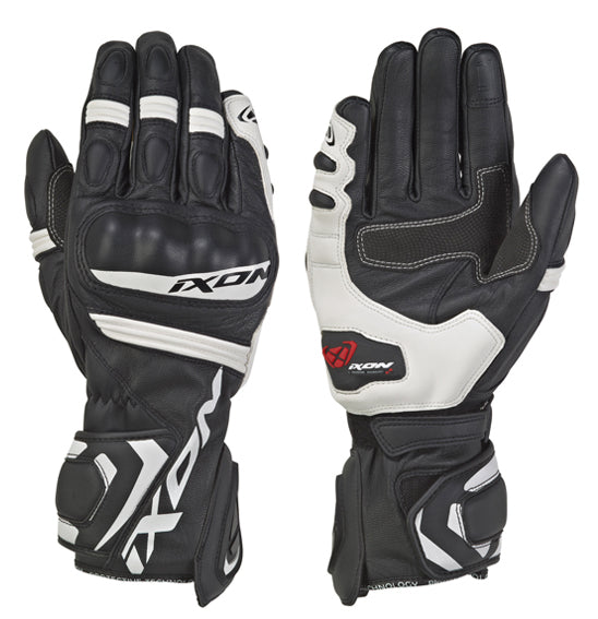 Ixon RS TEMPO Black White Road Gloves Size Small