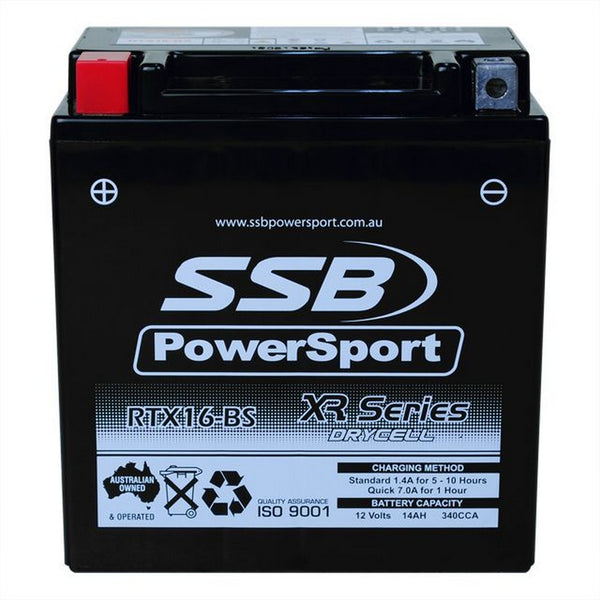 SSB Battery (YTX16-BS) AGM 12V 14Ah 340CCA High Performance