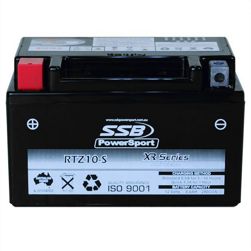 SSB Battery (YTZ10-S) AGM 12V 8.6Ah 210CCA High Performance