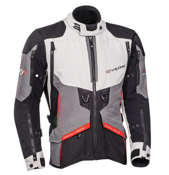 Ixon RAGNAR Black Grey Red Road Jacket Size 4XL