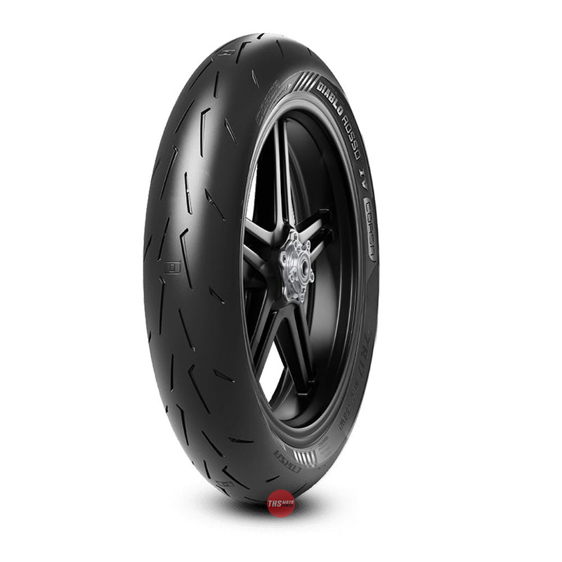 PIRELLI DIABLO ROSSO 4 CORSA 120-70-17 (58W) Tubeless Motorcycle Tyre Front 120/70-17