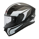 SMK Stellar Dynamo - Matte Black / White / Grey Road Helmet Size XL 61cm