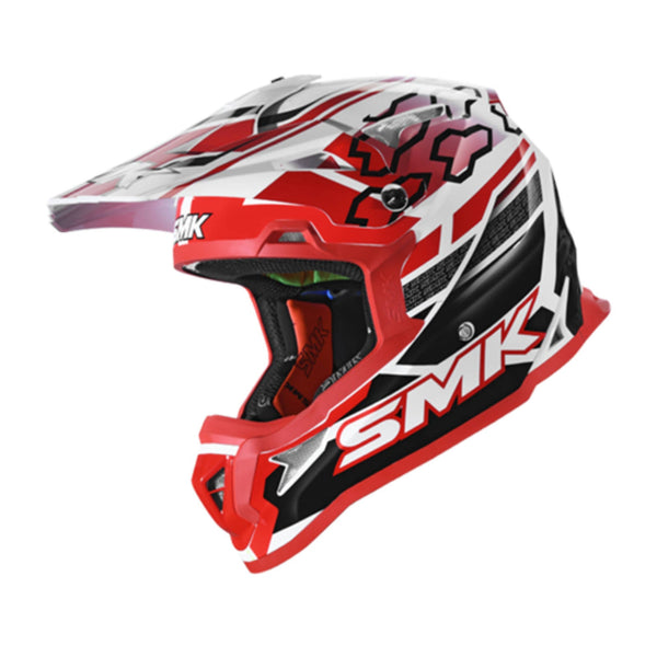 SMK Allterra Tribou White Black Red Helmet XS 53cm 54cm