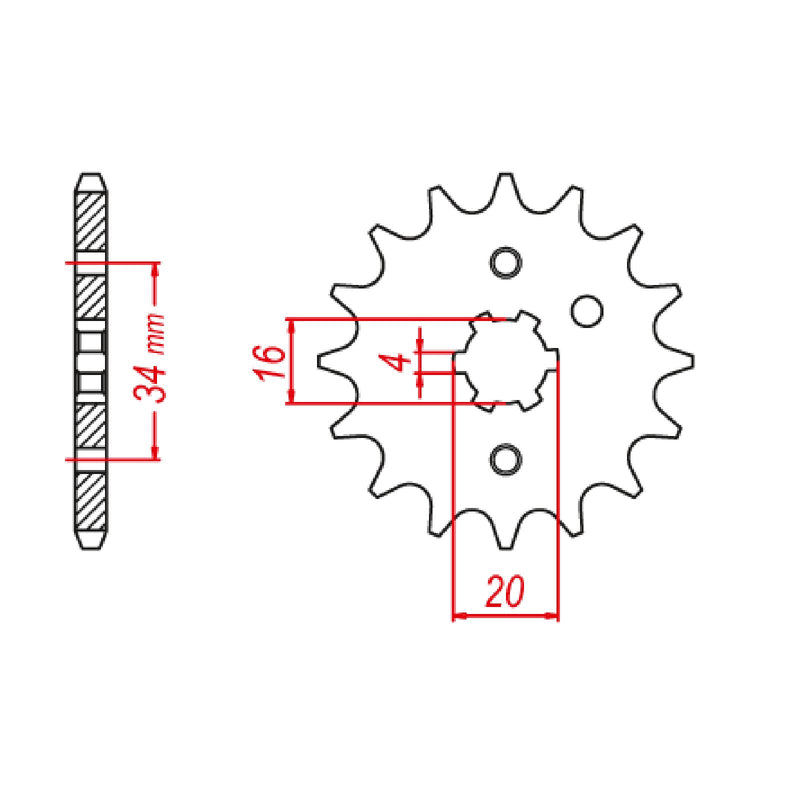 SPKT FRONT OE STEEL 1263 (520) 12T