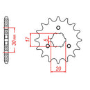 SPKT FRONT OE STEEL 1324 12T