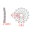 MTX Parts Spkt Front Oe Steel 1606 14T