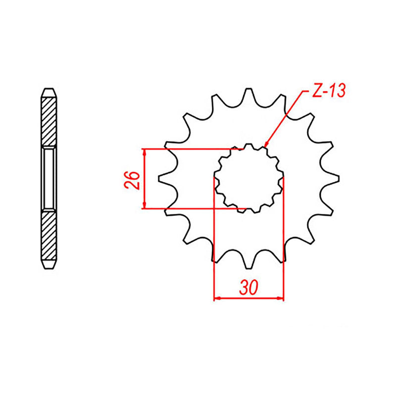 SPKT FRONT OE STEEL 1183 17T