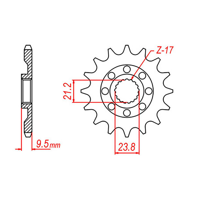 MTX Parts Spkt Front Oe Steel 1441 13T