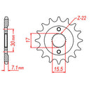 MTX Parts Spkt Front Oe Steel 1257 14T