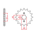 SPKT FRONT OE STEEL 422 12T