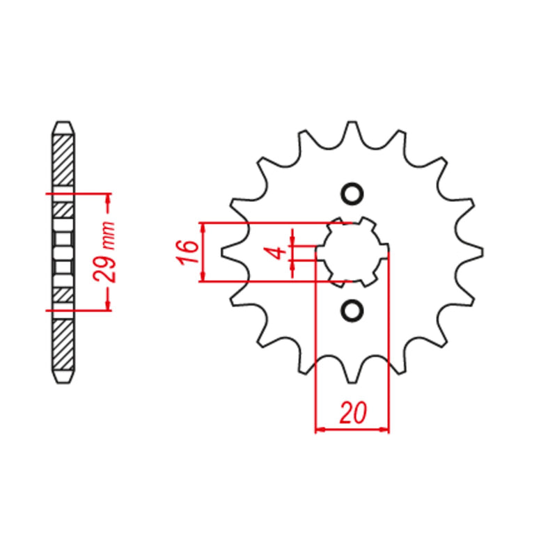 SPKT FRONT OE STEEL 422 12T