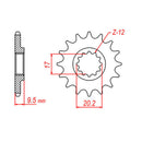 MTX Parts Spkt Front Oe Steel 1906 13T